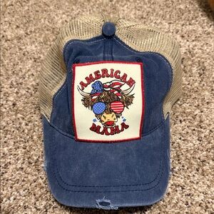 Trucker Hat with ponytail opening